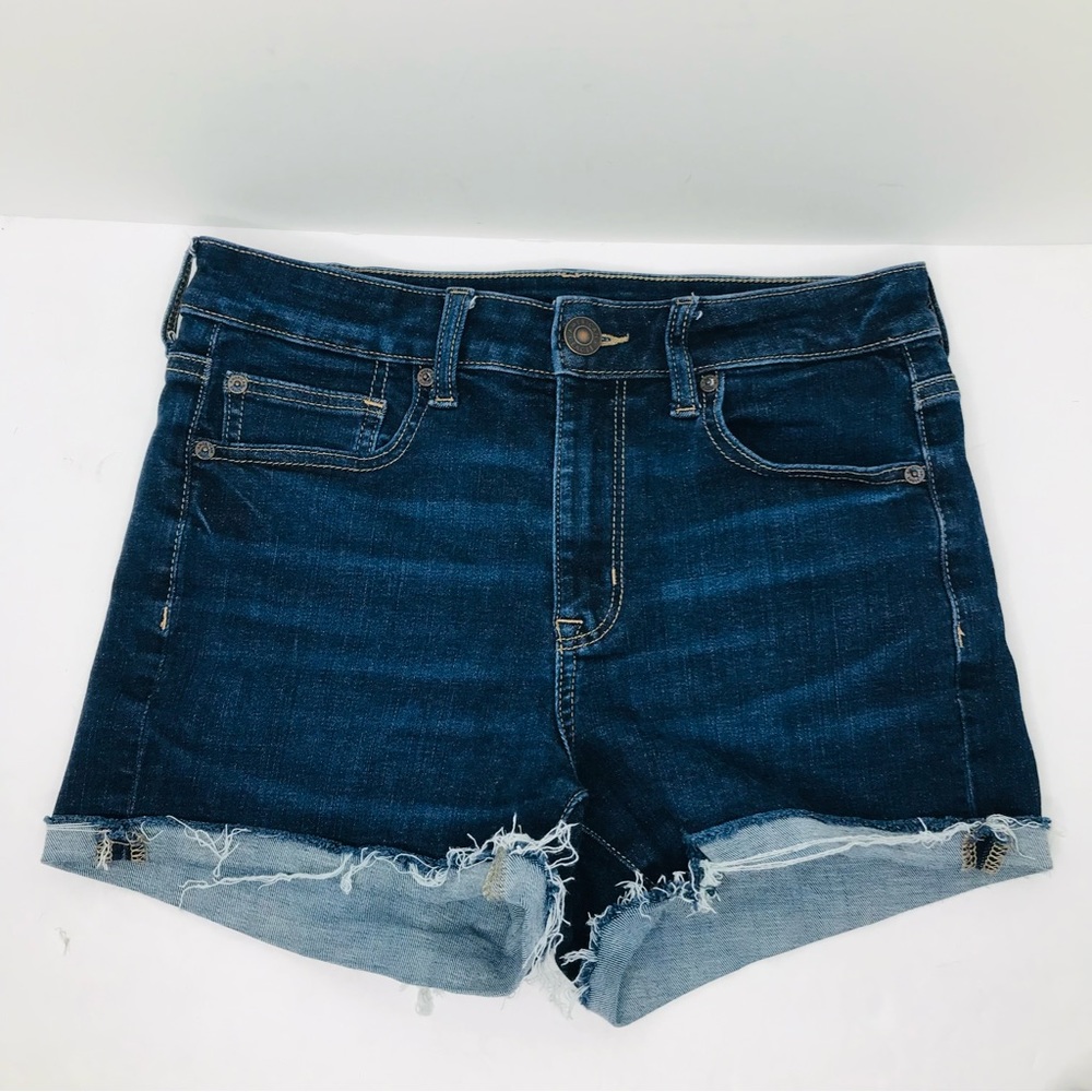 American Eagle Hi-rise shortie denim shorts woman’s size 8